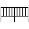 vidaXL Cabeceira de cama 206x4x100 cm pinho maciço preto