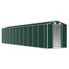 vidaXL Abrigo de jardim 191x980x198 cm a&ccedil;o galvanizado verde