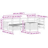 vidaXL 7 pcs conjunto sof&aacute;s jardim madeira abeto-de-douglas