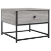 vidaXL Mesa de centro 51x51x40 cm derivados de madeira cinza sonoma