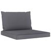 vidaXL 6 pcs conj. lounge jardim c/ almofad&otilde;es antracite