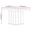 vidaXL 4 pcs conjunto de jantar para jardim pinho impregnado
