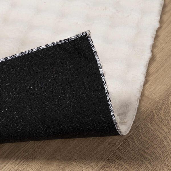 vidaXL Tapetes de &aacute;rea Quadrado SIROLO Bege 120 x 120 cm Poli&eacute;ster