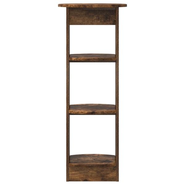 vidaXL Arm&aacute;rio lateral Carvalho Fumado 40 x 40 x 100 cm