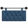 vidaXL Cabeceira Suspensa Azul 100 x 55 x 7 cm tecido