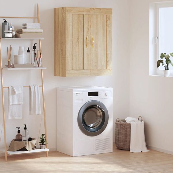 vidaXL Armário de parede 69,5x34x90 cm deriv. madeira carvalho sonoma