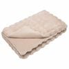 vidaXL Cobertor de Peles de Coelho 4 pcs Bege 130 x 150 cm Poli&eacute;ster