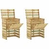 vidaXL Caixa de compostagem ripada 2 pcs 80x50x100cm pinho impregnado