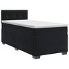 vidaXL Cama box spring com colch&atilde;o Preto 80 x 200 cm Veludo