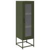 vidaXL M&oacute;vel alto 36x39x123 cm a&ccedil;o laminado a frio verde-azeitona