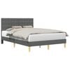 vidaXL Estrutura da Cama Cinzento-Escuro 140 x 200 cm Tecido