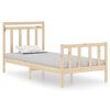 vidaXL Estrutura de cama solteiro 90x190 cm madeira maci&ccedil;a