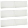 vidaXL Muro de Conten&ccedil;&atilde;o 6 unid. 100 x 12 x 30 cm A&ccedil;o Branco