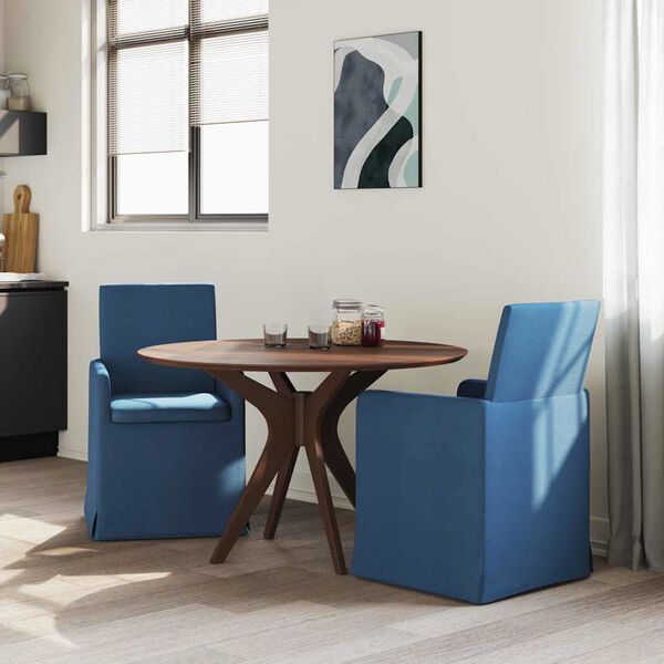 vidaXL Cadeiras de Jantar 2 pcs Azul 57 x 67 x 95 cm tecido