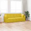 vidaXL Sof&aacute;-cama de ch&atilde;o 200cm Amarelo Veludo