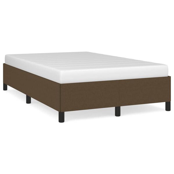 vidaXL Estrutura de cama sem colch&atilde;o 120x190cm castanho escuro