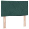 vidaXL Cama Box com colch&atilde;o Verde Escuro 200 x 80 cm Veludo