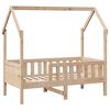 vidaXL Estrutura de cama infantil c/ gavetas 70x140 cm pinho maciço
