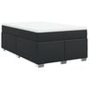 vidaXL Cama boxspring com colch&atilde;o 120x190 cm couro artificial preto
