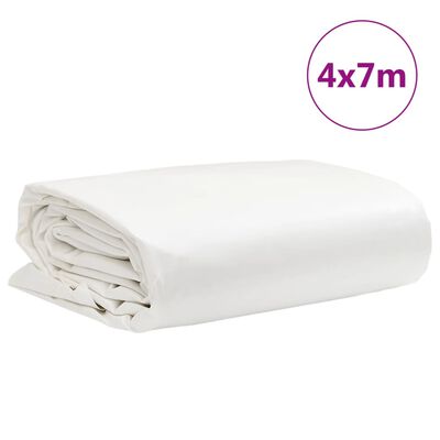 vidaXL Lona 4x7 m 650 g/m² branco