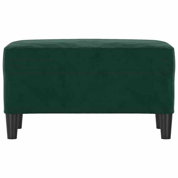 vidaXL Banco 70x35x41 cm veludo verde-escuro