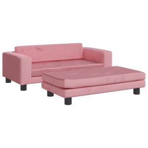 vidaXL Cama para c&atilde;es com extens&atilde;o 100x50x30 cm veludo rosa