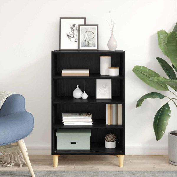 vidaXL Buffet Carvalho Preto 57 x 35 x 89.5 cm Madeira processada