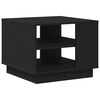 vidaXL Mesa de centro Carvalho Preto 55 x 55 x 42 cm
