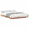vidaXL Estrutura da Cama Marrom Cera 160 x 200 cm