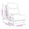 vidaXL Sofá-cama futon c/ colchão 60x206x11cm madeira pinho impregnada