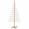 vidaXL &Aacute;rvore de Natal de Madeira Castanho 210 cm Bambu