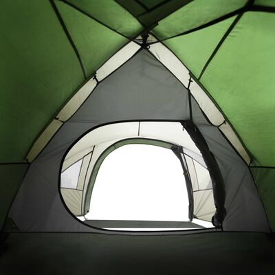 vidaXL Tenda de campismo cúpula para 4 pessoas impermeável verde