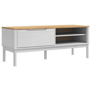 vidaXL Banco de corredor FLORO Branco 115 x 40 x 45 cm