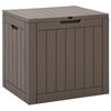 vidaXL Caixa de arruma&ccedil;&atilde;o jardim 55,5x43x53 cm polipropileno cinzento