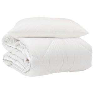 vidaXL Edredom para Todas as Esta&ccedil;&otilde;es 2 pcs Branco Microfibra