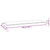 vidaXL Almofad&otilde;es para bancos de jardim 2 pcs tecido oxford turquesa