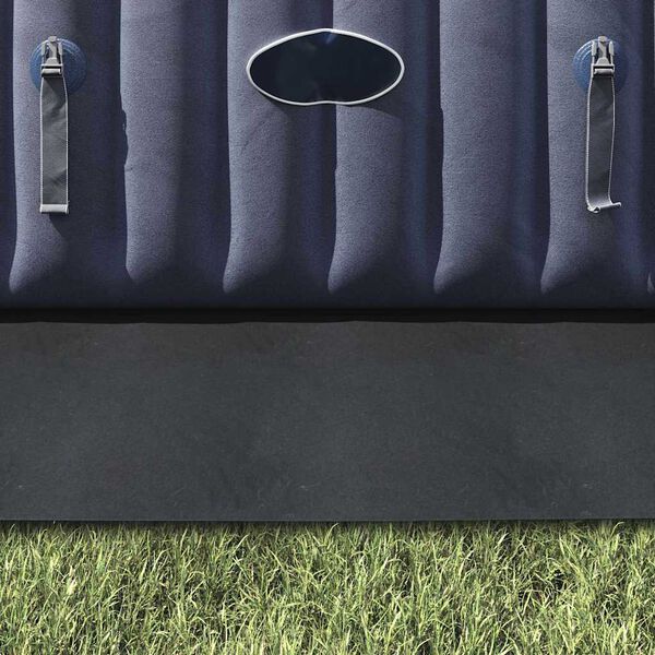 vidaXL Lona para Fundo de Piscina Preto 396 x 396 x 0,1 cm