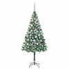 vidaXL &Aacute;rvore de Natal Artificial com 300 LEDs Verde 180 cm PVC e A&ccedil;o