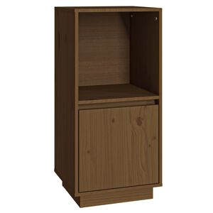 vidaXL Aparadore 38x35x80 cm pinho maci&ccedil;o castanho mel