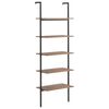 vidaXL Unidade 5 prateleiras 64x35x185 cm castanho-escuro e preto