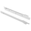 vidaXL Corredi&ccedil;a de Gaveta 2 unid. Branco 300 mm A&ccedil;o