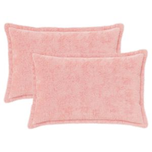 vidaXL Capa almofada 2 unid. HOUTEN Rosa 30 x 50 cm