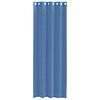 vidaXL Cortinas de voile com ilh&oacute;s 2 pcs azul real