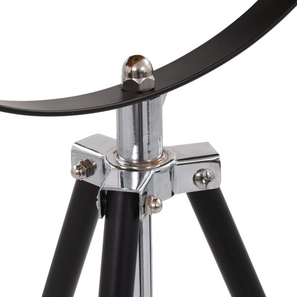 vidaXL Candeeiro de pé alto 51 cm E27 preto e dourado