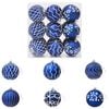 vidaXL Conjunto de Bolas de Natal XL 18 unid. Azul e Branco 8 cm