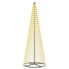 vidaXL &Aacute;rvore de Natal LED 285 cm 744 LED Branco quente Ferro Preto