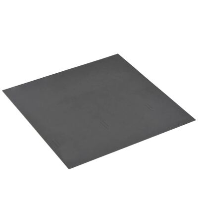 vidaXL Tábuas de soalho autoadesivas 5,11 m² PVC preto com padrão