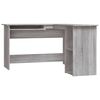 vidaXL Secret&aacute;ria de canto 120x140x75cm derivados madeira cinza sonoma