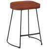 vidaXL Bancos de bar Gavin 2 pcs 45x38x53 cm madeira mangueira maci&ccedil;a