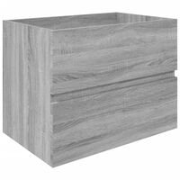 vidaXL Móvel p/ lavatório 60x38,5x45 cm derivados madeira cinza sonoma